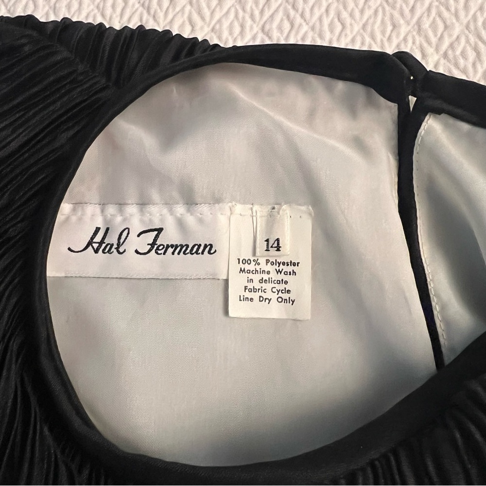 HAL FERMAN Crinkle Pleated Midi Dress Plus Size - Picture 11 of 12